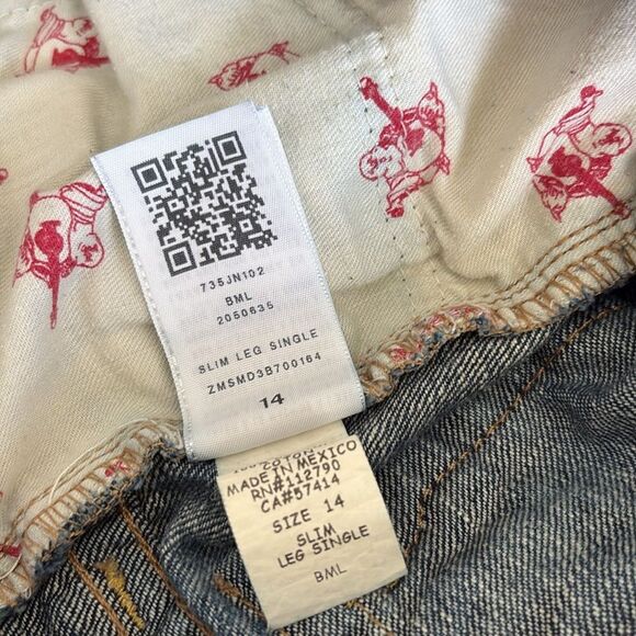 True Religion Halle Flap Pocket Skinny Fit 100% Cotton Jeans - Picture 11 of 12